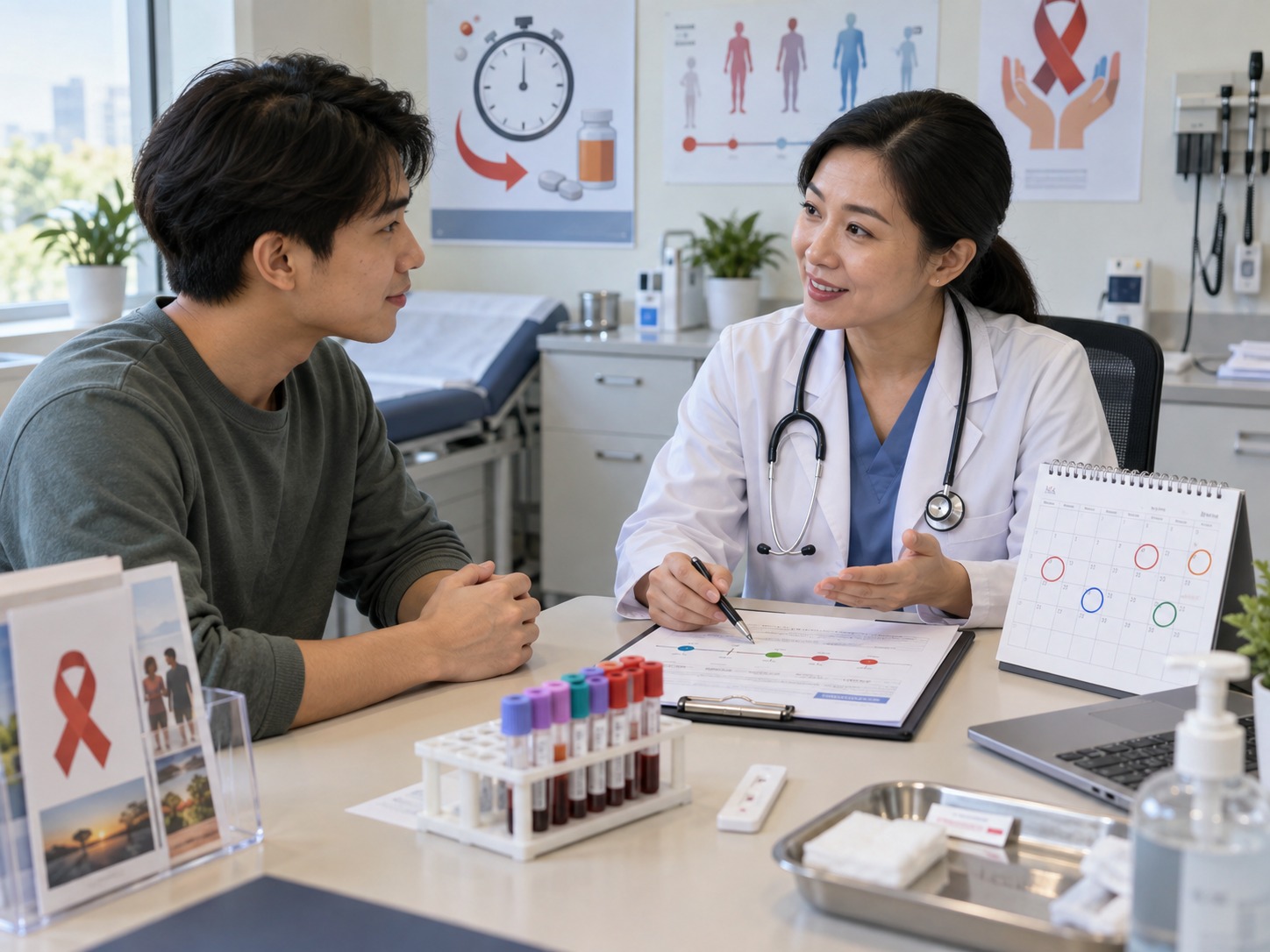 ตรวจ HIV หลังเสี่ยง กี่วัน? เลือกช่วงเวลาตรวจอย่างไรให้ผลน่าเชื่อถือ