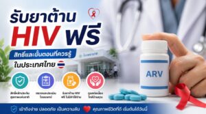 รับยาต้าน HIV ฟรี สิทธิ์และขั้นตอนที่ควรรู้ในประเทศไทย